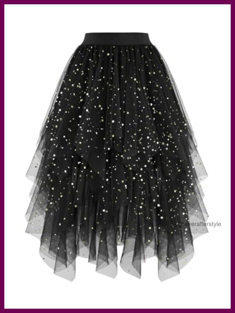 High Low Layered Puffy Tulle Fairy Skirt A-Line Tutu